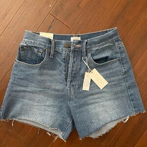 NEW Z supply everyday  Denim Women's Jean cut off fray Shorts 27 69.95